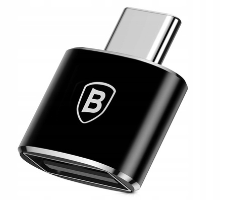Baseus Przejściówka z małego usbc na USB - BASEUS - USBC-USB czarna